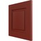 Ekena Millwork 12"W x 12"H True Fit PVC Raised Panel Shutters Sample, Pepper Red SAMPLE-TFPRPMR - alternate 5